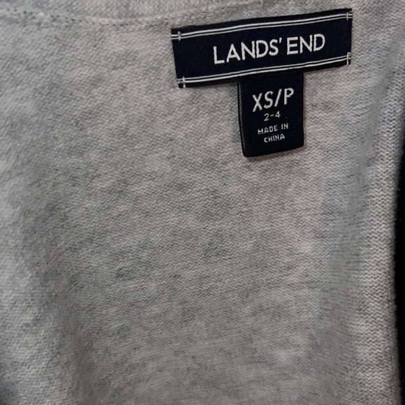 Lands End Size XS Gray Cardigan - Picture 12 of 13